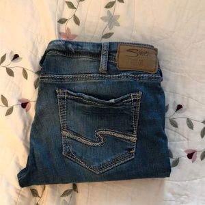 Super Stretch Silver Skinny Jeans